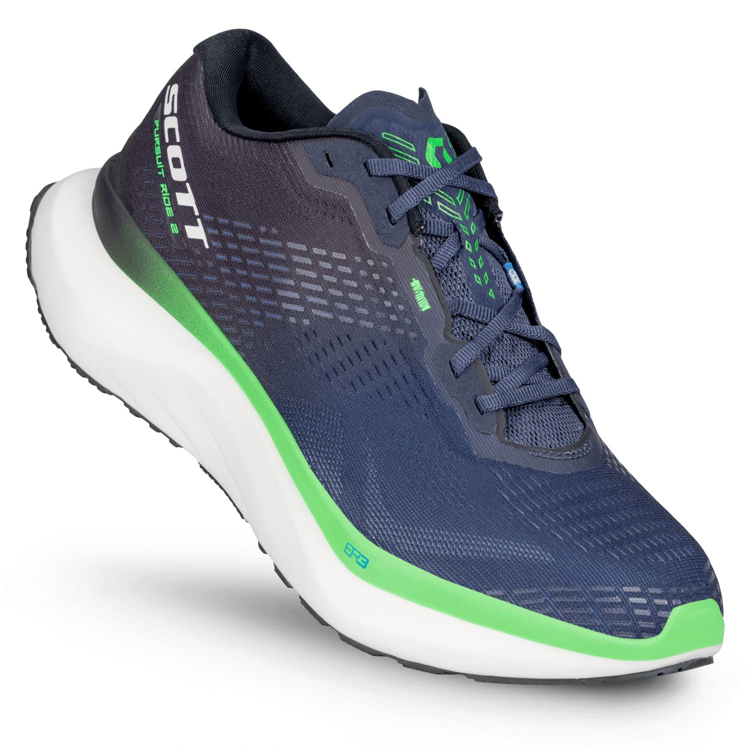 Scott Pursuit Ride 2, chaussures de running, hommes, noir/bleu