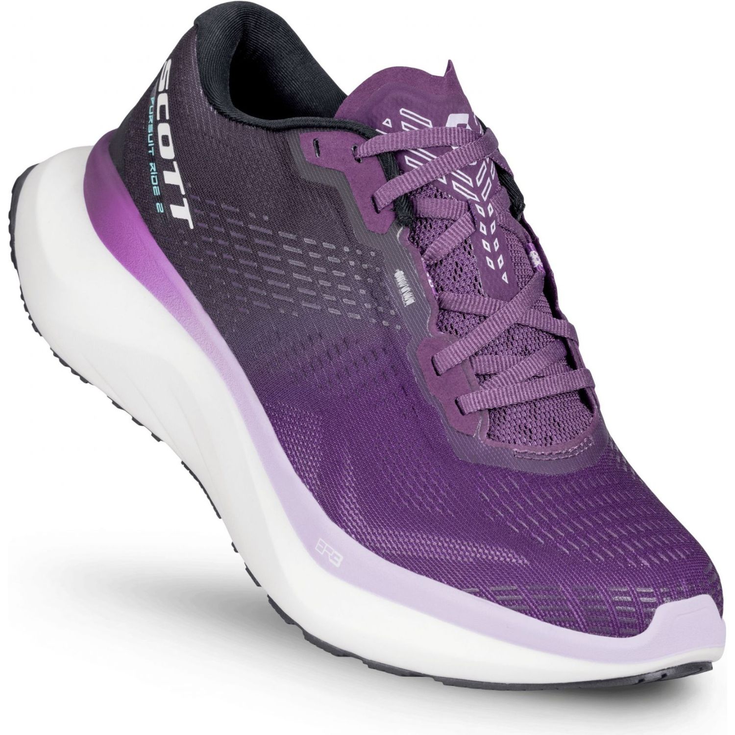 Scott Pursuit Ride 2, ténis de corrida, mulher, preto/roxo