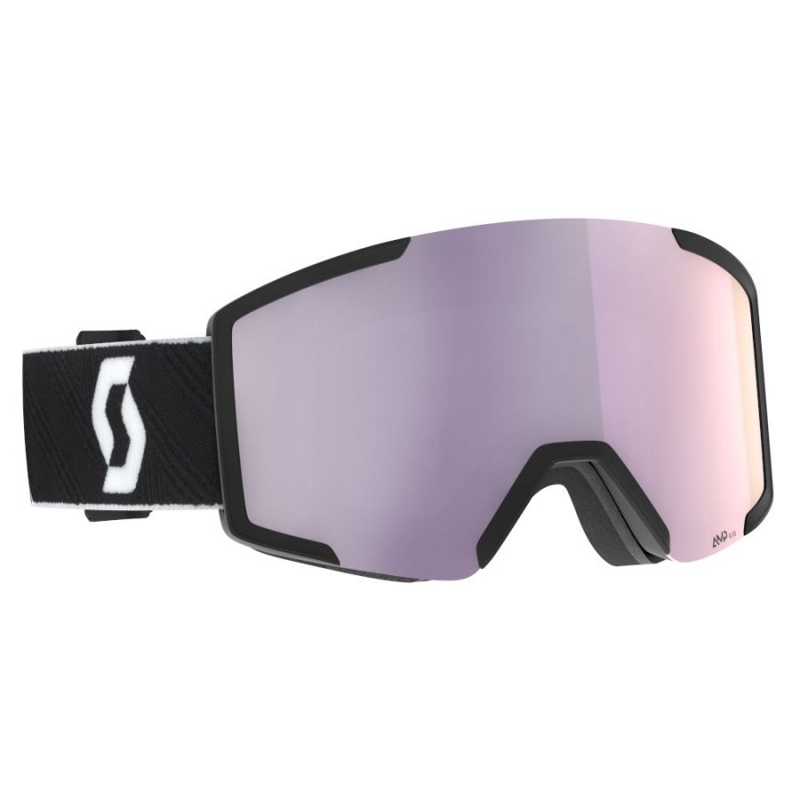 Scott Shield +, Skibrille, schwarz/weiß