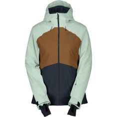Scott Ultimate Dryo 10, jachetă de schi, femei, verde deschis/maro