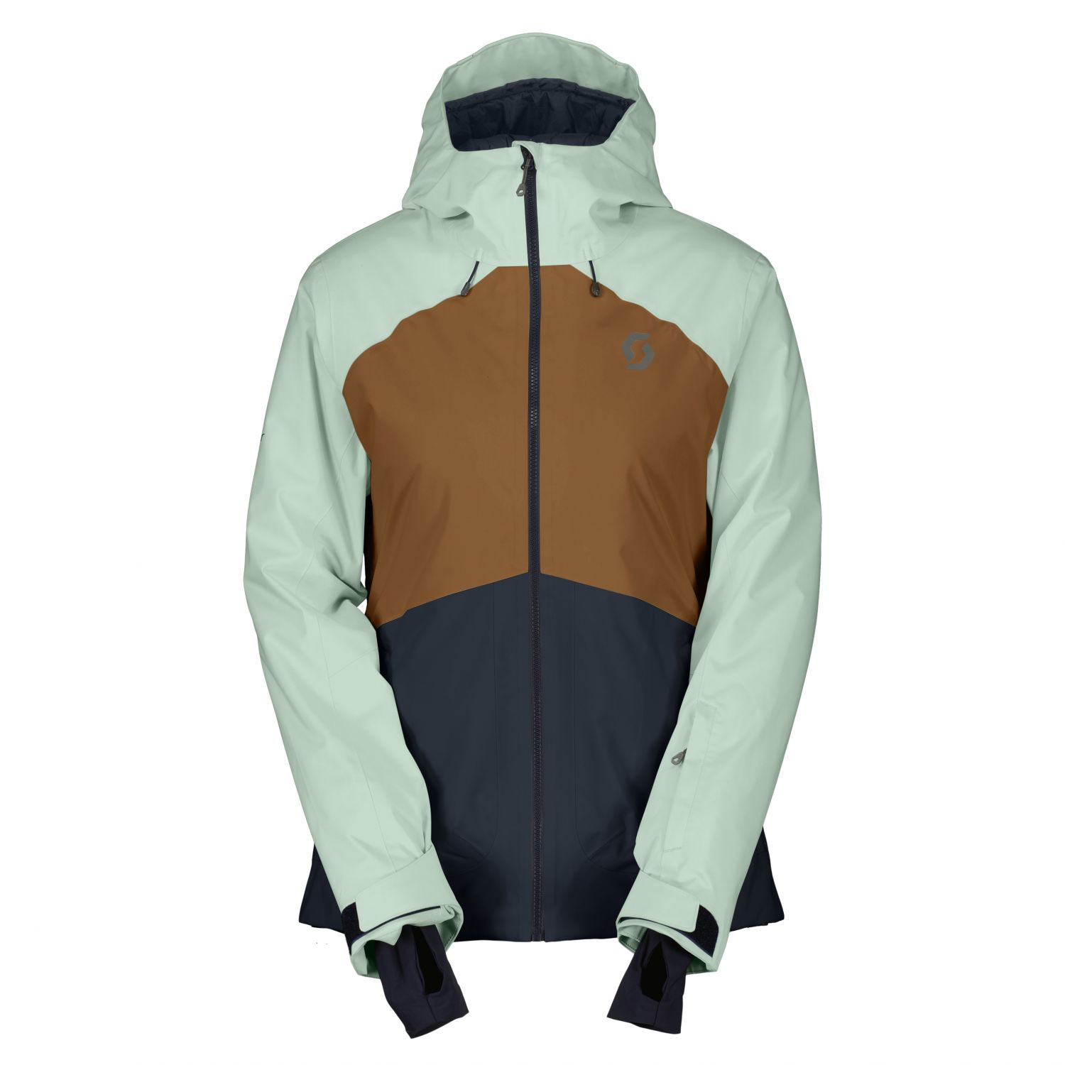 Scott Ultimate Dryo 10, manteau de ski, femmes, vert clair/marron