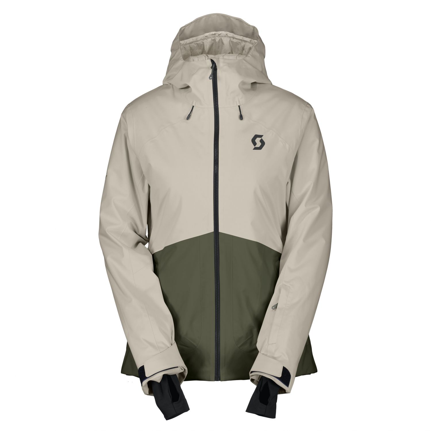 Scott Ultimate Dryo 10, ski jacket, women, dust white/douglas green