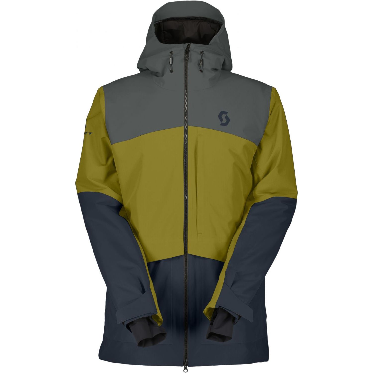 Scott Ultimate Dryo Ripstop, casaco de esqui, homem, cinzento/verde