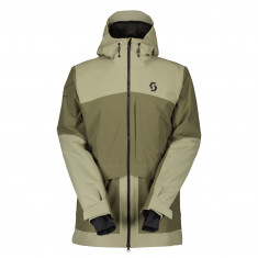 Scott Ultimate Dryo Ripstop, chaqueta de esquí, hombre, gris claro/verde oscuro