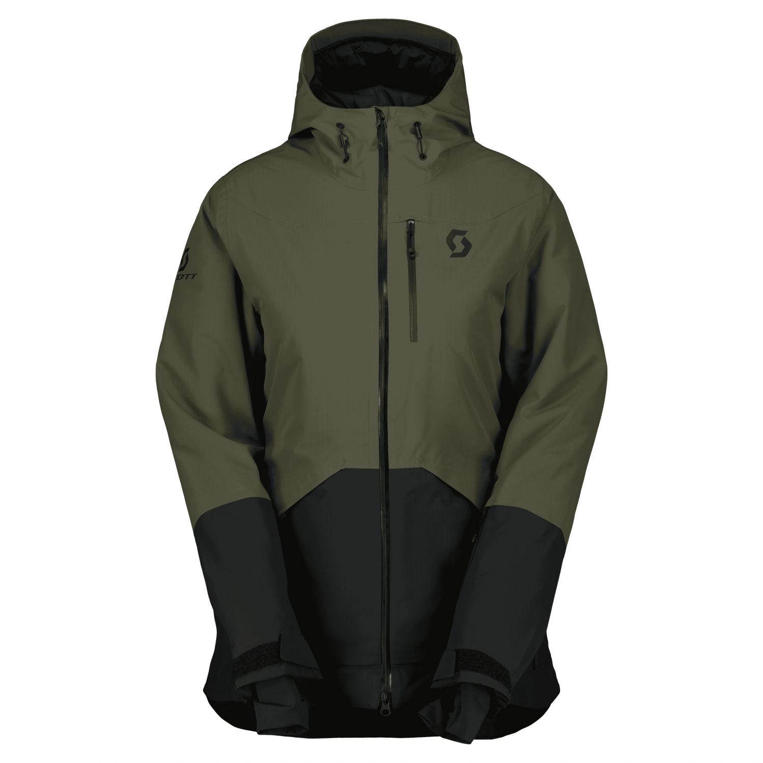 Scott Ultimate Dryo Ripstop, ski jacket, women, douglas green/black