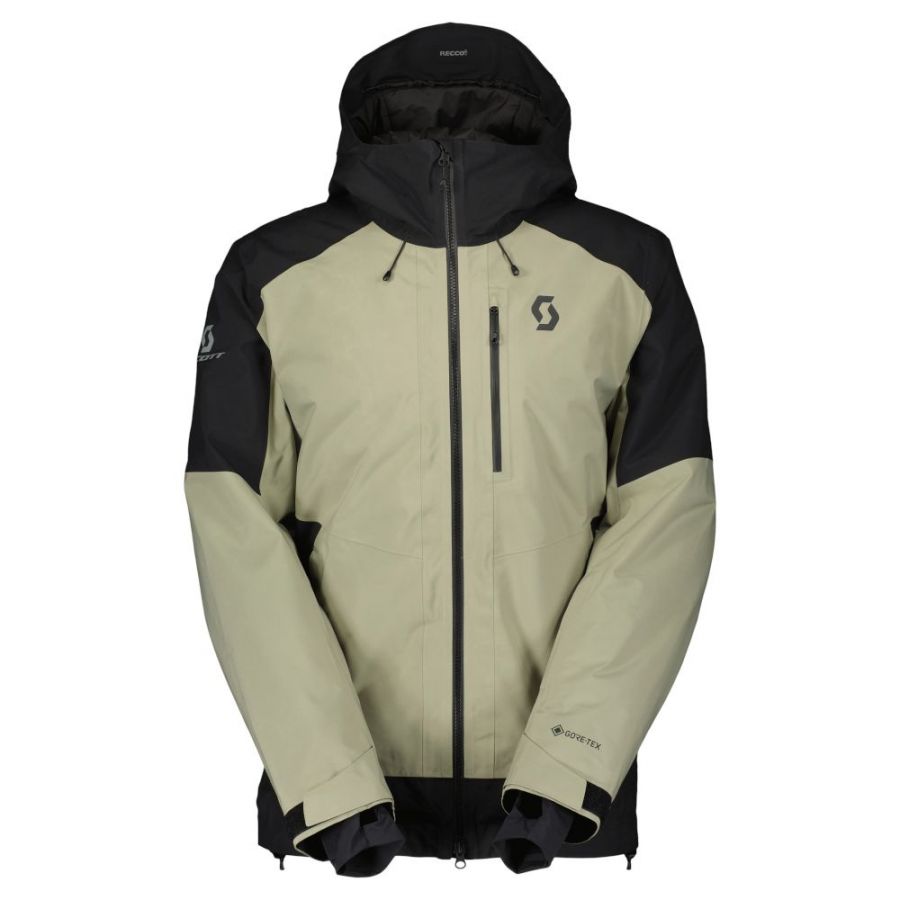 Scott Ultimate GTX, casaco de esqui, homem, bege/preto