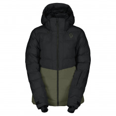 Scott Ultimate Warm, casaco de penas de fibra para mulher, verde escuro/preto