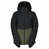 Scott Ultimate Warm, chaqueta de pluma de fibra, mujer, verde oscuro/negro