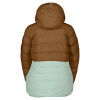Scott Ultimate Warm, chaqueta de pluma de fibra para mujer, marrón/verde claro