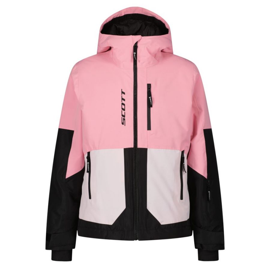 Scott Vertic Dryo, chaqueta de esquí, junior, rosa/negro