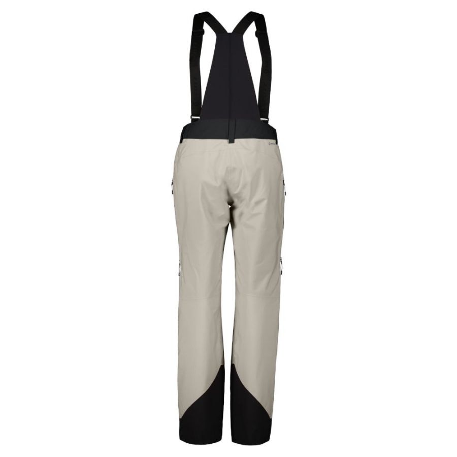 Scott Vertic GTX 2L, pantalones hardshell, mujer, blanco roto/negro