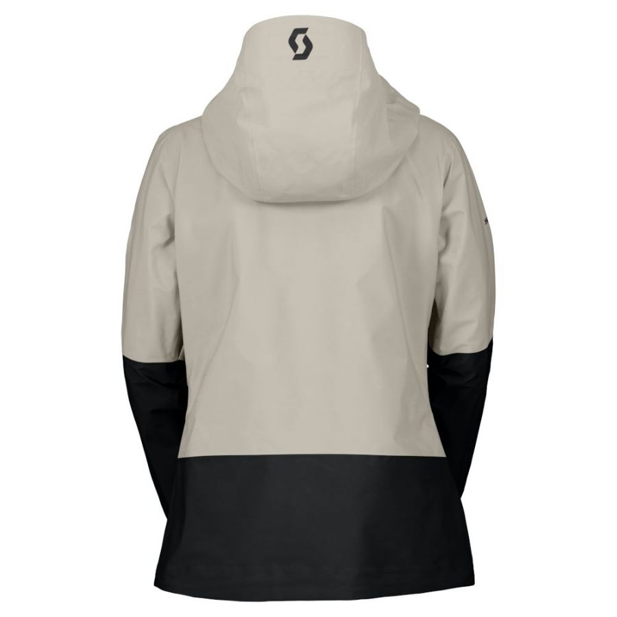 Scott Vertic GTX 2L PL, veste imperméable, femme, blanc cassé/noir