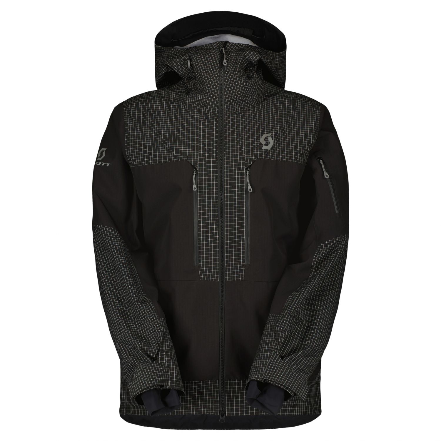 Scott Vertic Ripstop 3L, giacca shell, uomo, nero