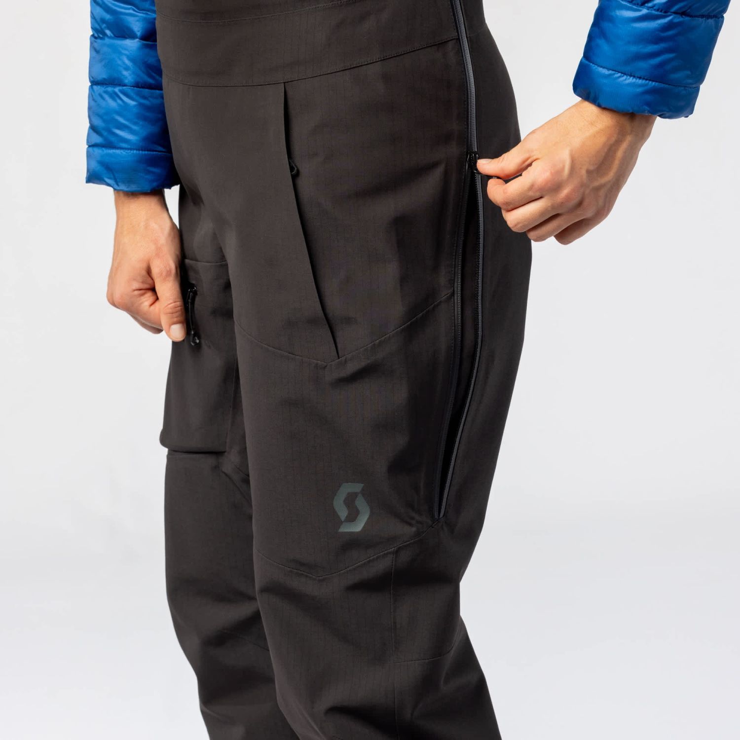 Scott Vertic Ripstop 3L, pantalones hardshell, mujer, negro