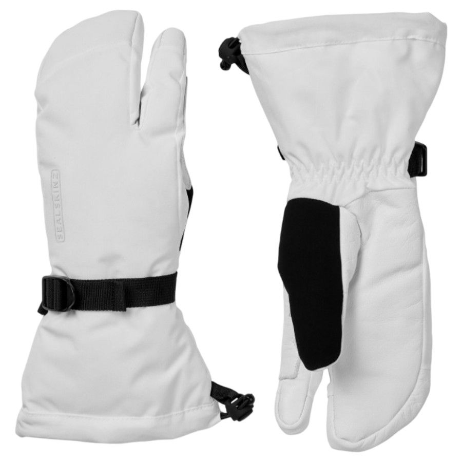 Sealskinz Congham, 3 degete, mănuși, alb