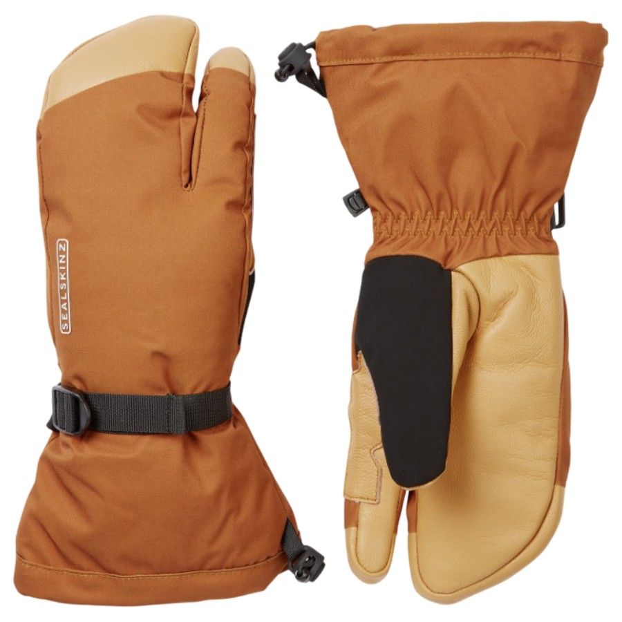 Sealskinz Congham, 3 palce, r?kawice, pomara?czowe