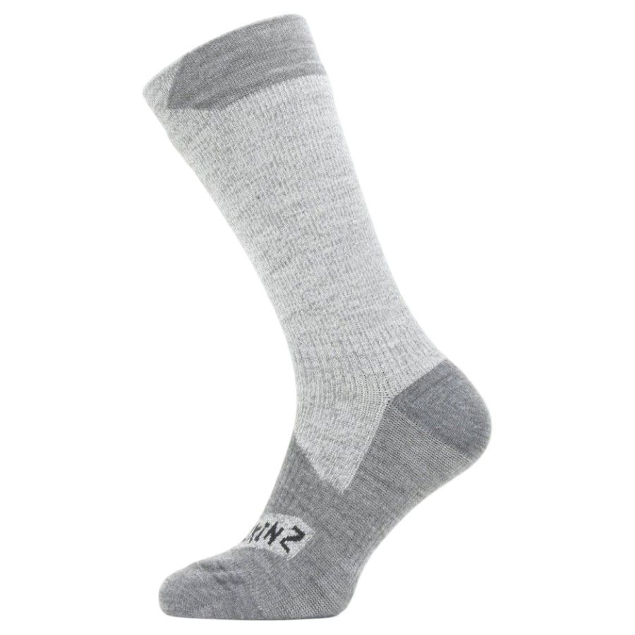Sealskinz WP All Weather Mid Sock, meias, cinzento