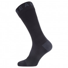 Sealskinz WP All Weather Mid Sock W. Hydrostop, șosete, negru/gri