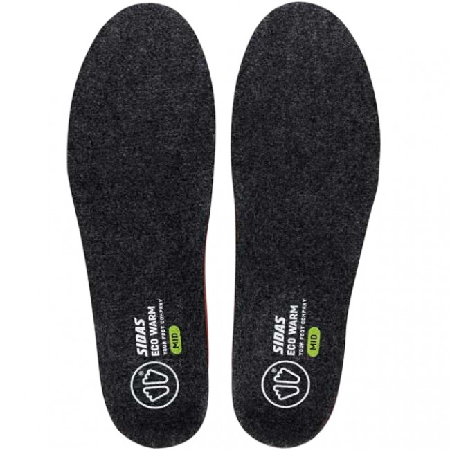 Sidas 3feet Eco Warm Mid, stielka, čierna/červená