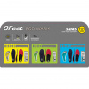Sidas 3feet Eco Warm Mid, stielka, čierna/červená