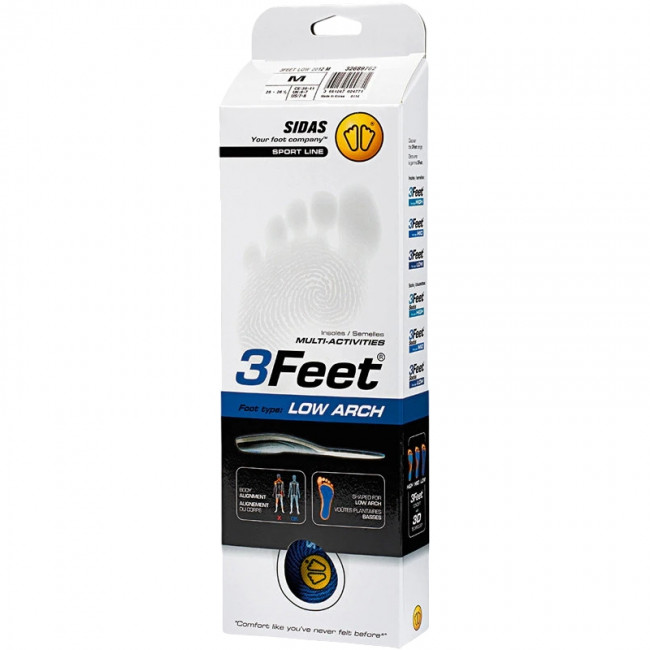 Sidas 3feet Low, insole, blue