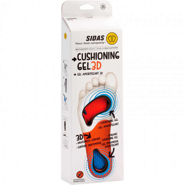 Sidas Cushioning Gel 3D, stielka, modrá/oranžová