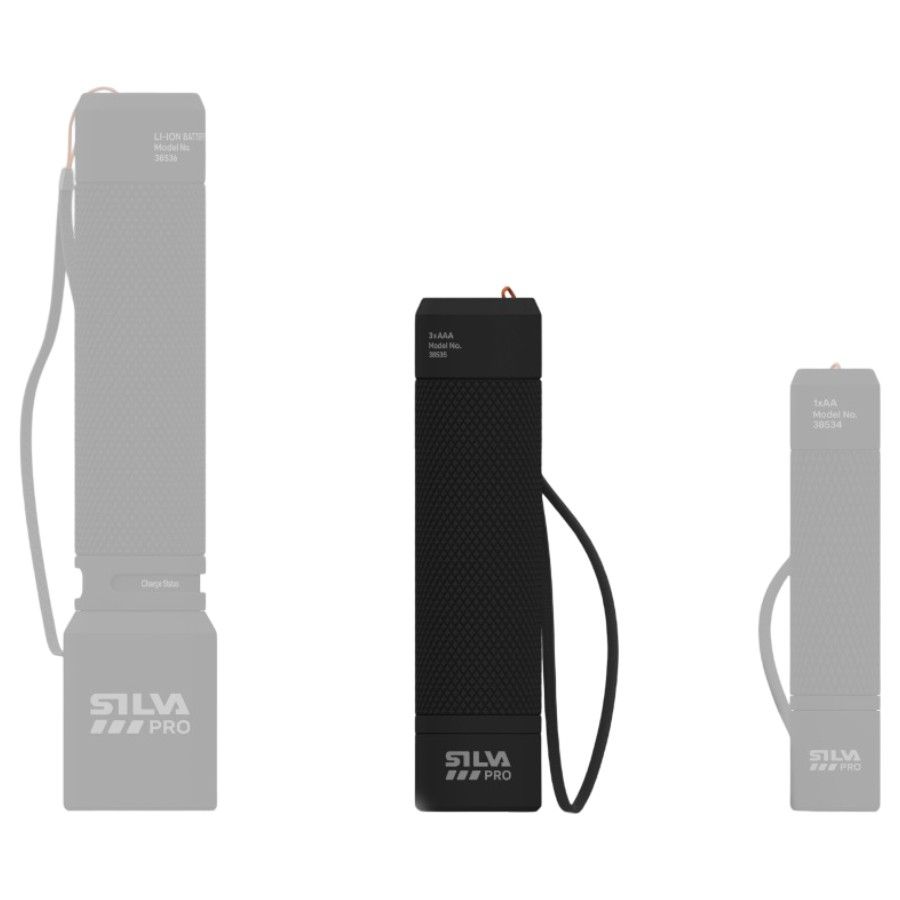 Silva Gearlight 400, lommelygte, sort