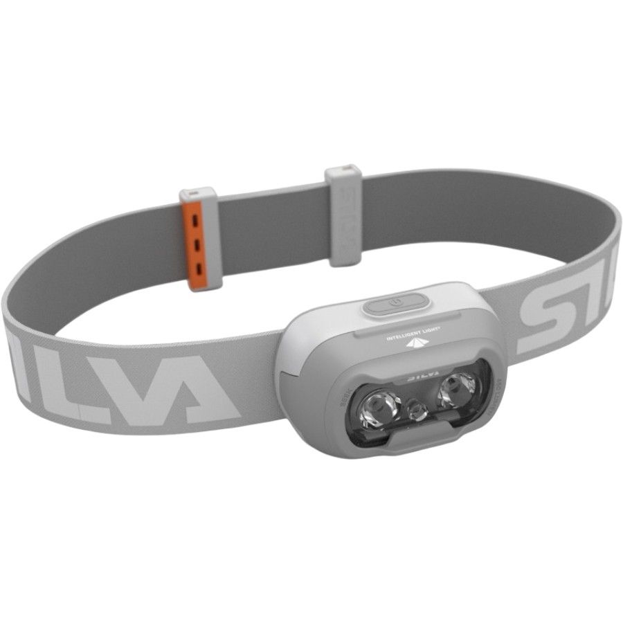 Silva Seek 450 Recharge, Whiteout, čelovka, svetlo šedá