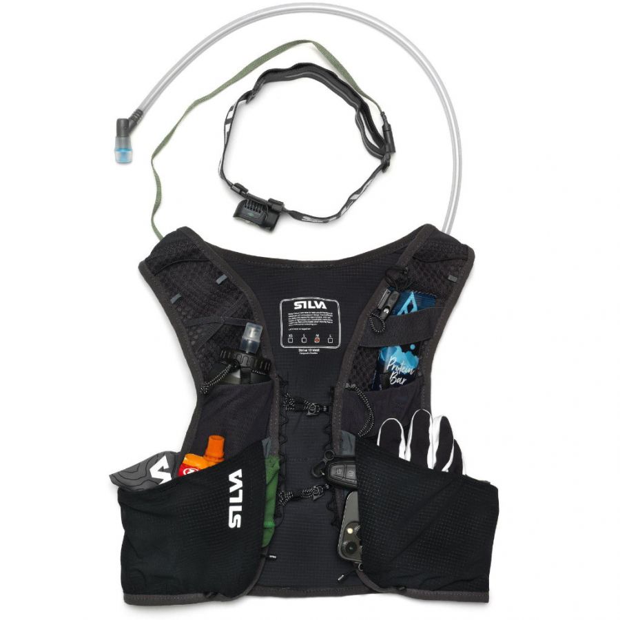 Silva Strive 10, bežecká vesta, unisex, čierna