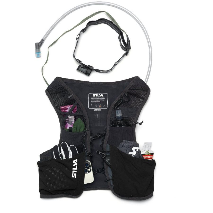 Silva Strive 5, bežecká vesta, unisex, čierna