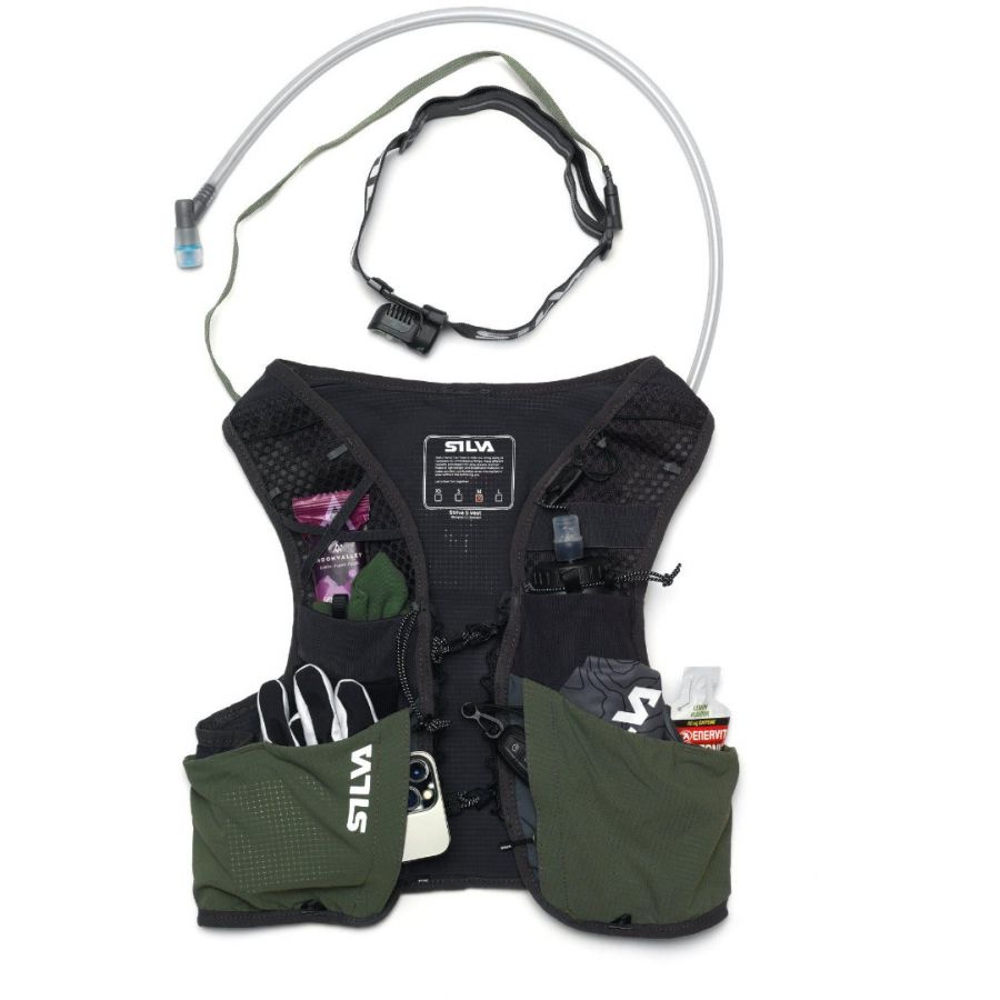 Silva Strive 5, bežecká vesta, unisex, zelená