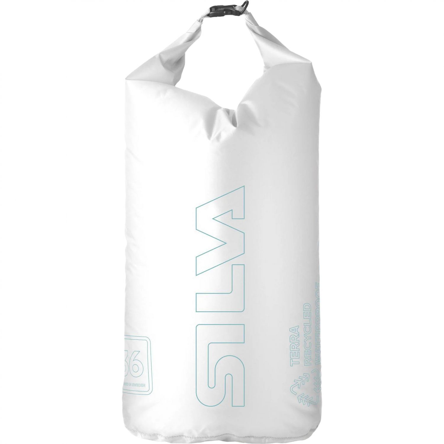Silva Terra Dry Bag, saco impermeável, 36L, branco