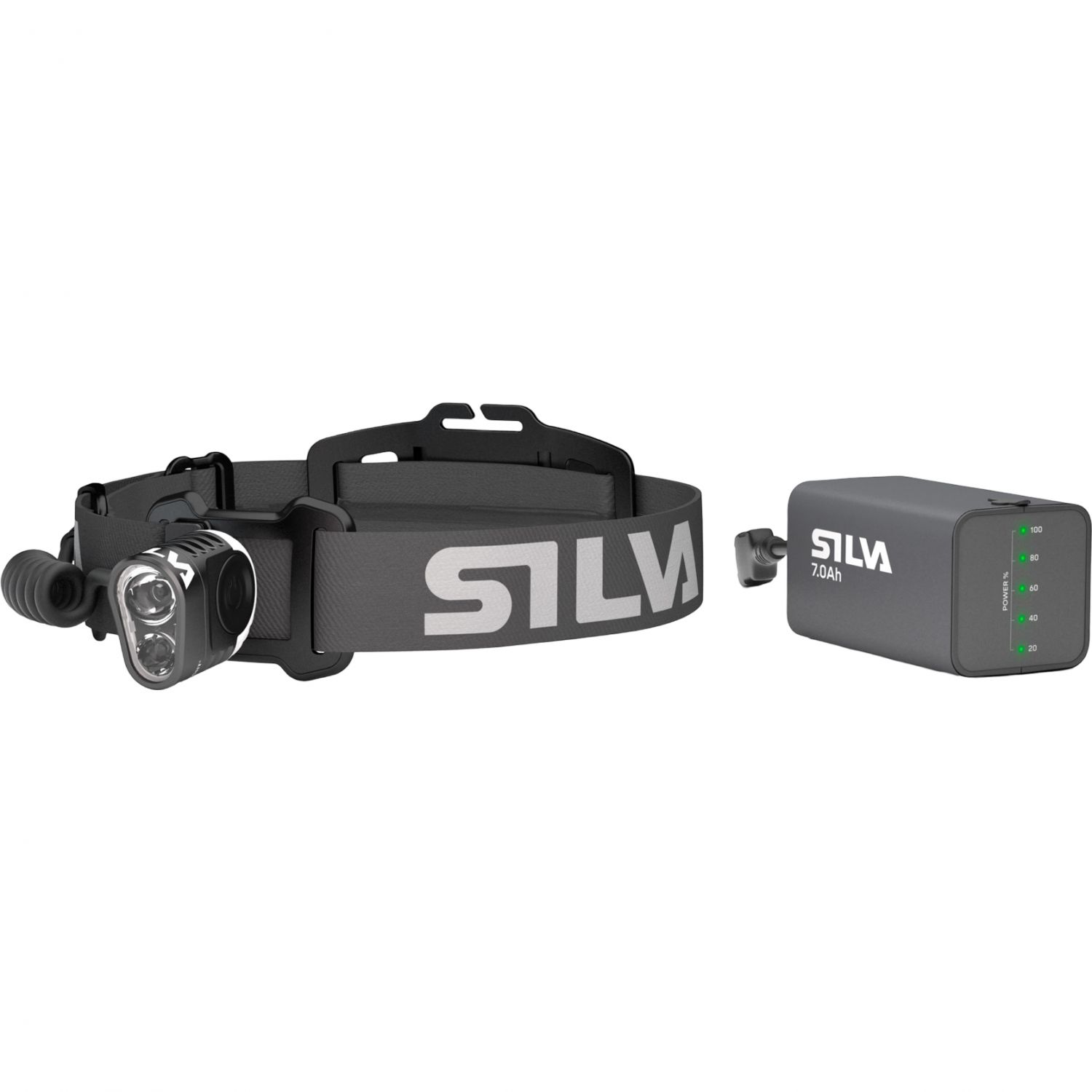 Silva Trail Speed 5XT, lampada frontale, nera