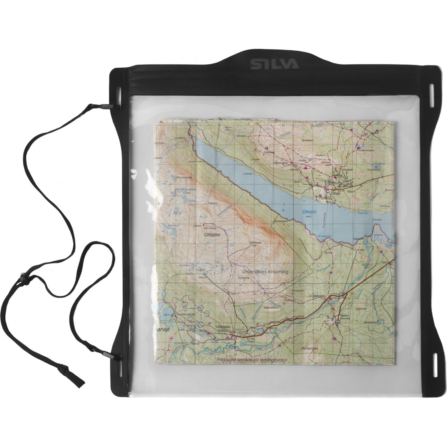 Silva Waterproof Map Case M30, Unisex, Black
