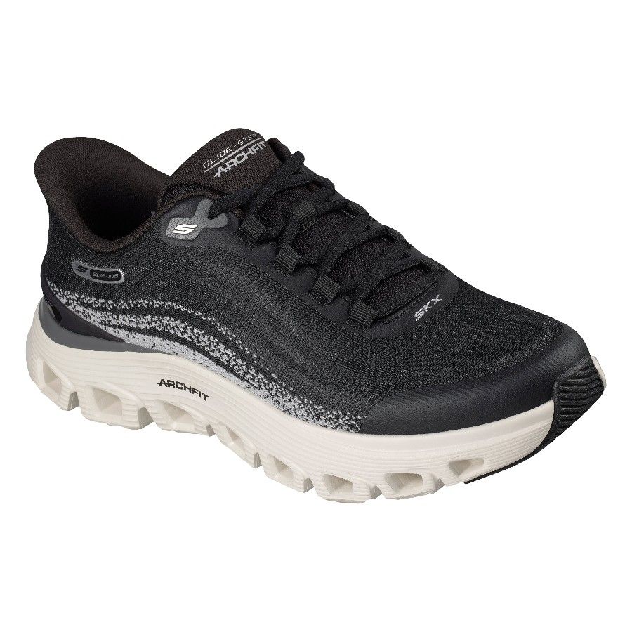Skechers Arch Fit Glide-Step Wave-Zana, zapatillas de correr, hombre, negro