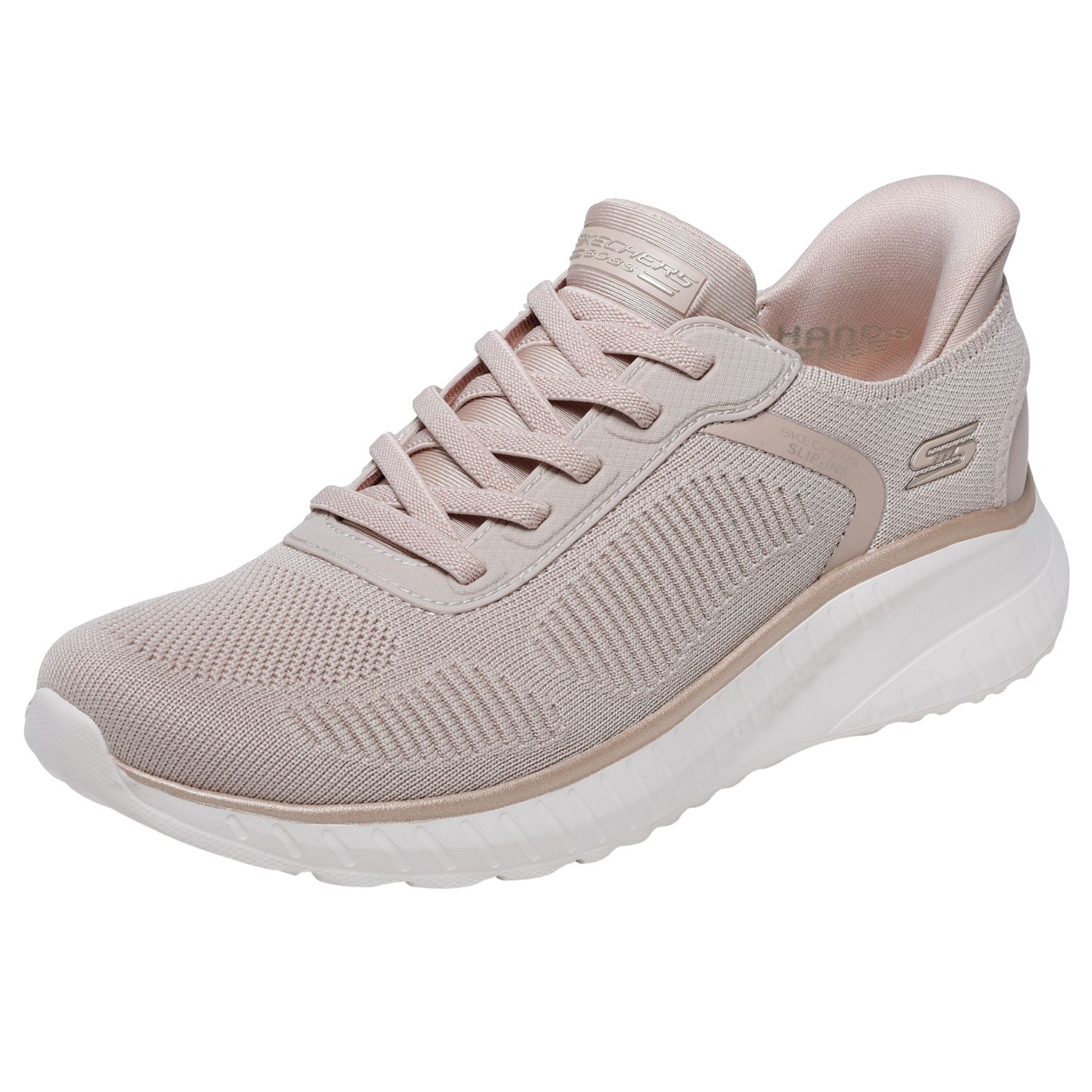 Skechers Bobs Squad Chaos - Current Muse, outdoor boty, dámské, béžové