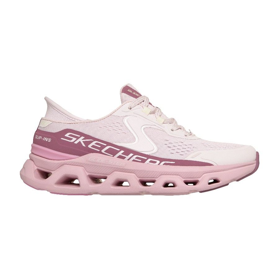 Skechers Glide-Step Atlus, chaussures de course, femme, rose