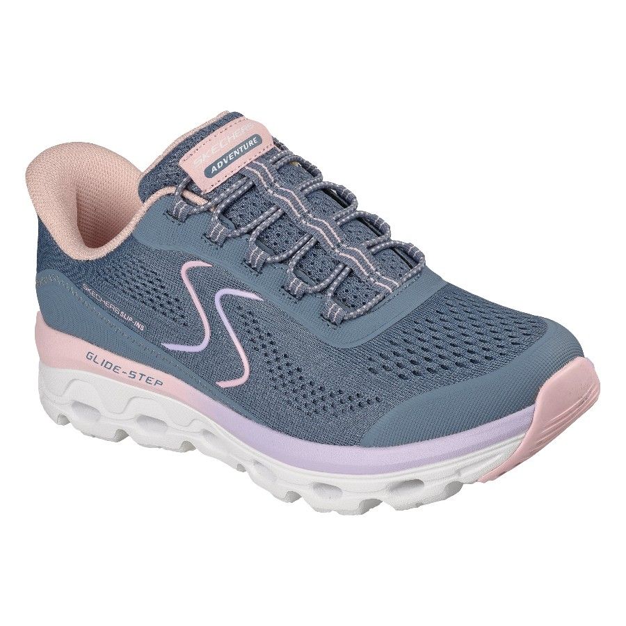 Skechers Glide Step Sole, zapatos, mujer, azul