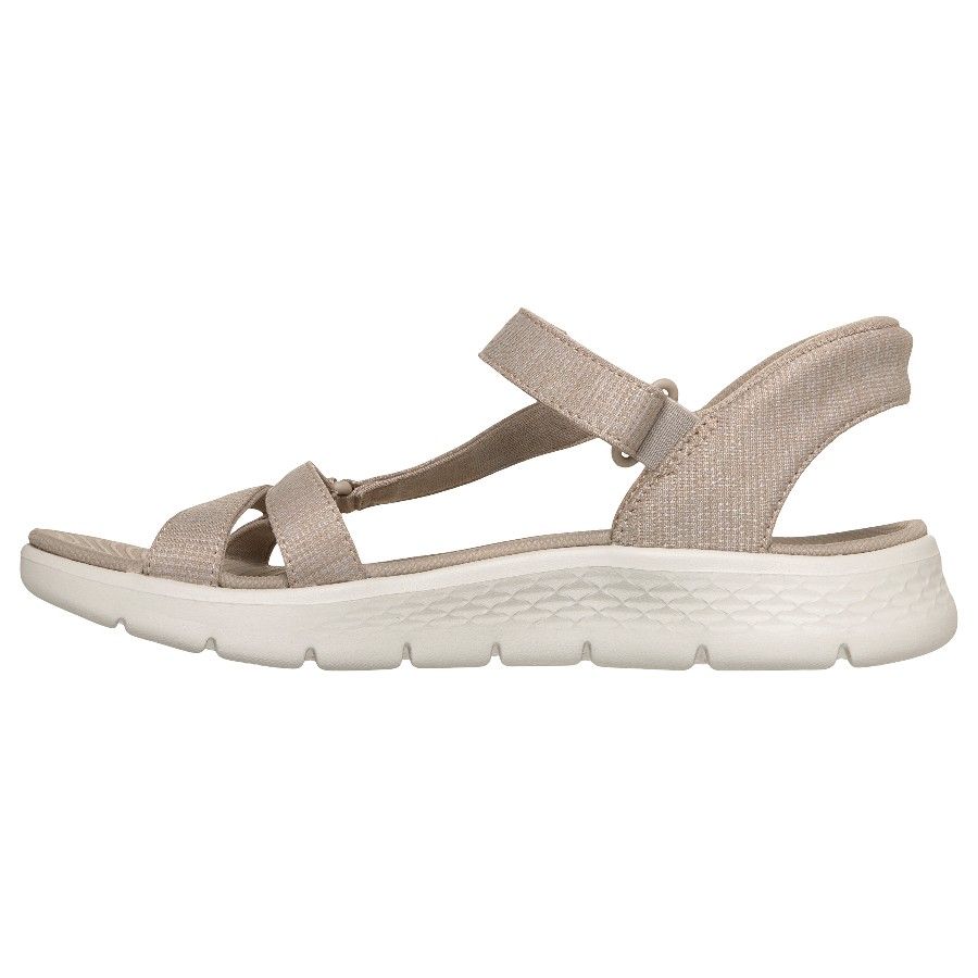 Skechers Go Walk Flex Sandal - Illuminate, scarpe casual, donna, bianco