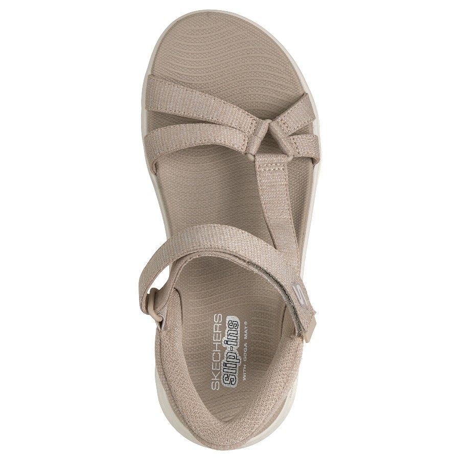 Skechers Go Walk Flex Sandal - Illuminate, vapaa-ajan kengät, naiset, valkoinen