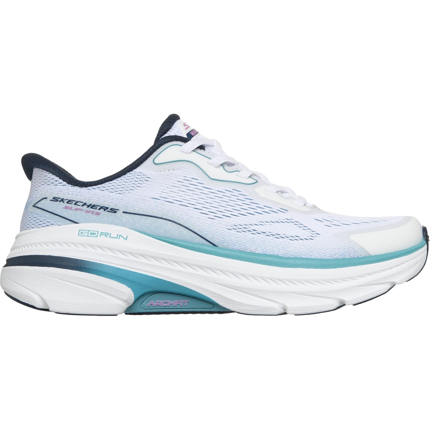 Skechers Max Cushioning Arch Fit 2.0 Sandal, running shoes, women, white