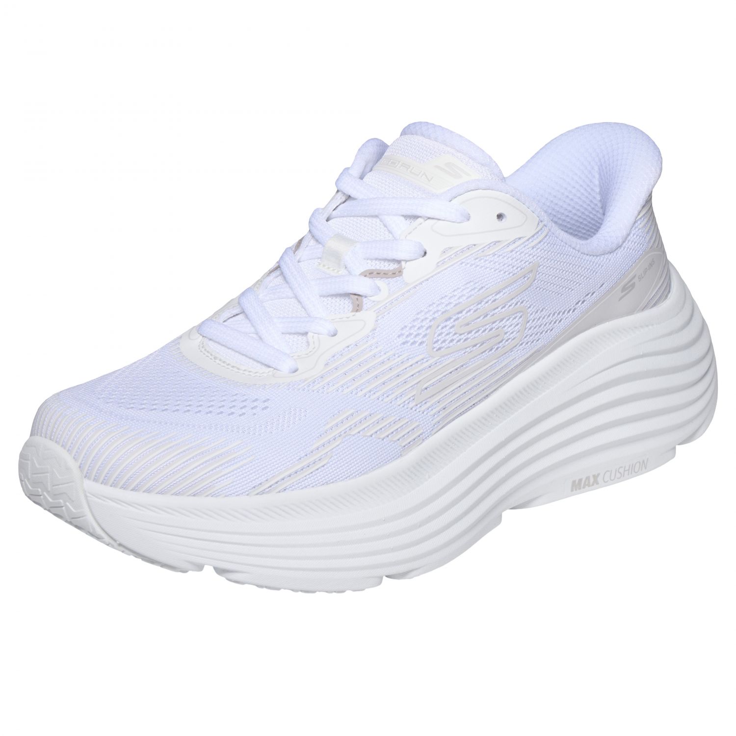 Skechers Max Cushioning Endeavour, sapatos outdoor, feminino, branco