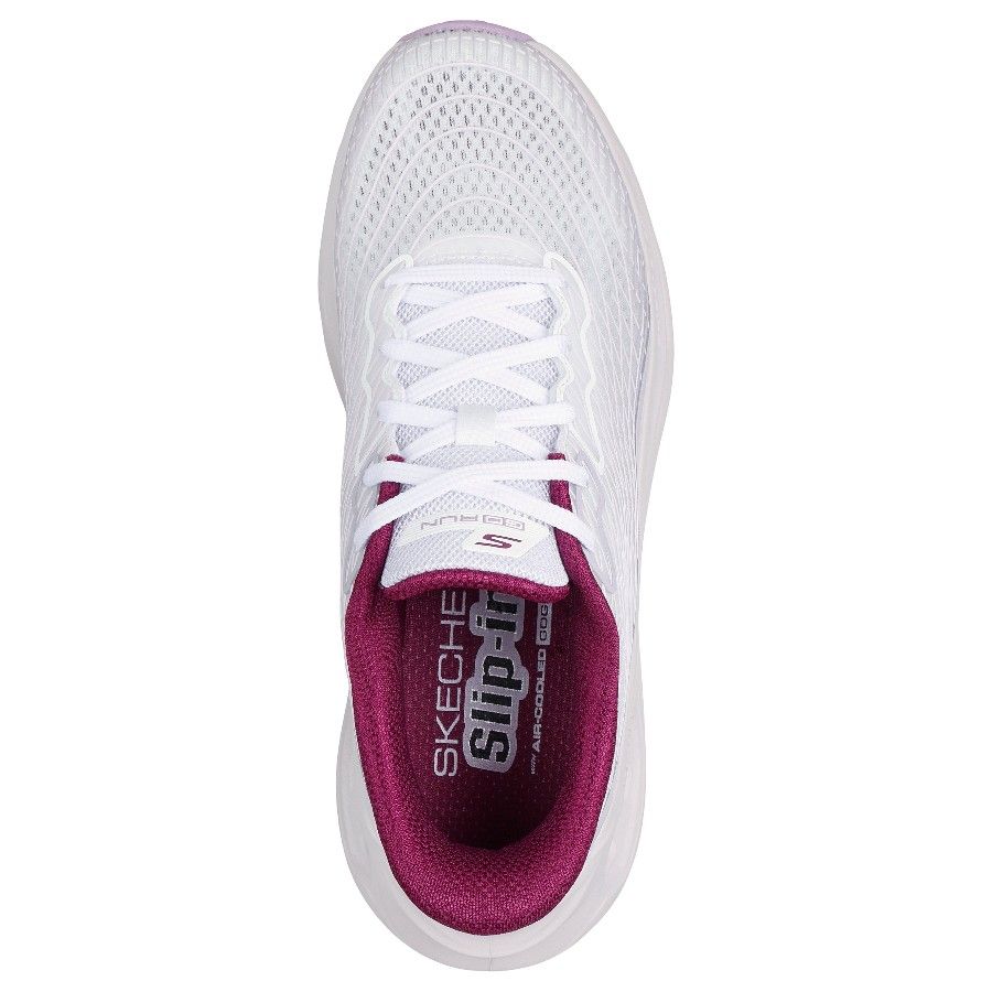 Skechers Max Cushioning Glide-Step - Sapphire, boty, dámské, bílé