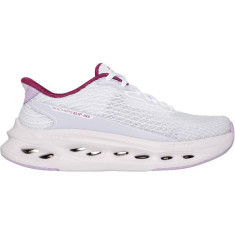 Skechers Max Cushioning Glide-Step - Szafirowy, buty, damskie, bia?e