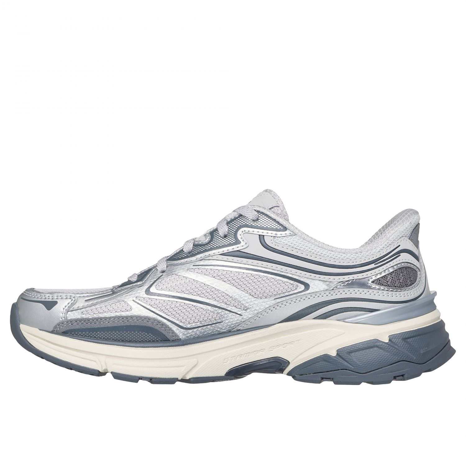 Skechers Stamina Sport, outdoorová obuv, dámske, strieborná