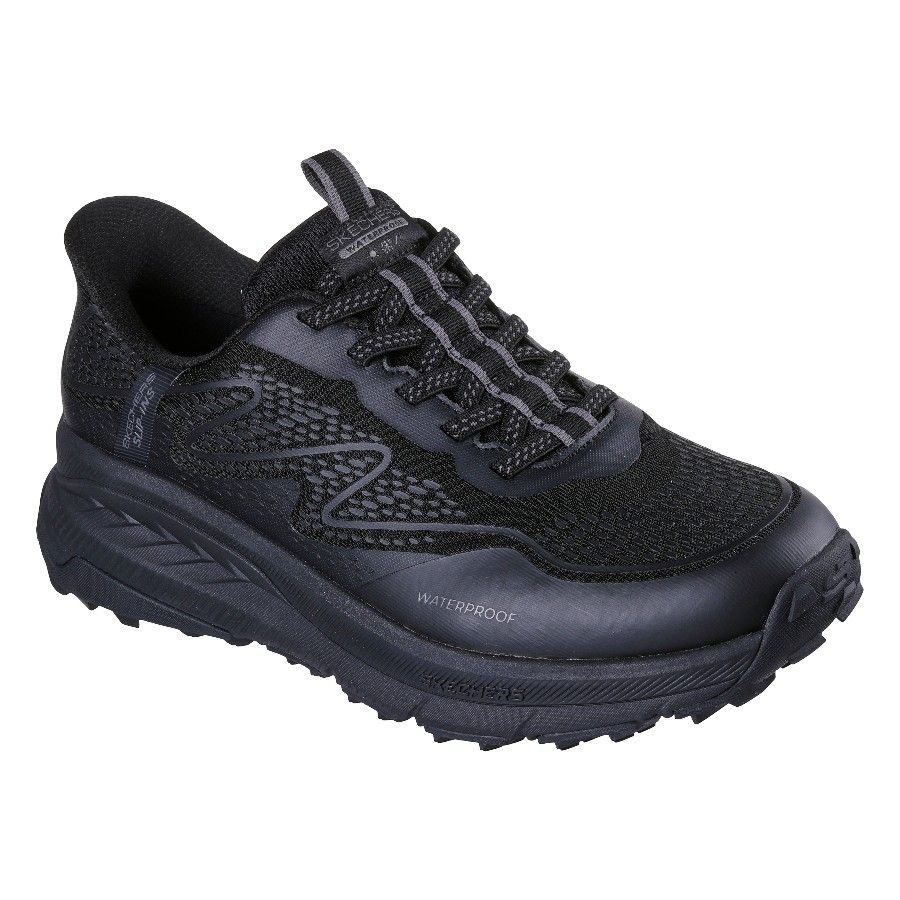 Skechers Switch Back - Welch Creek, pánska outdoorová obuv, čierna