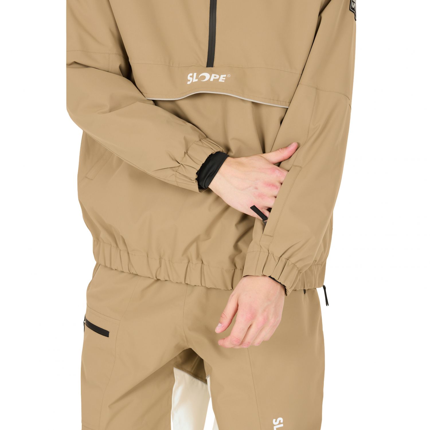 SLOPE Blizz Loose, anorak snowboardowy, m?ski, br?zowy