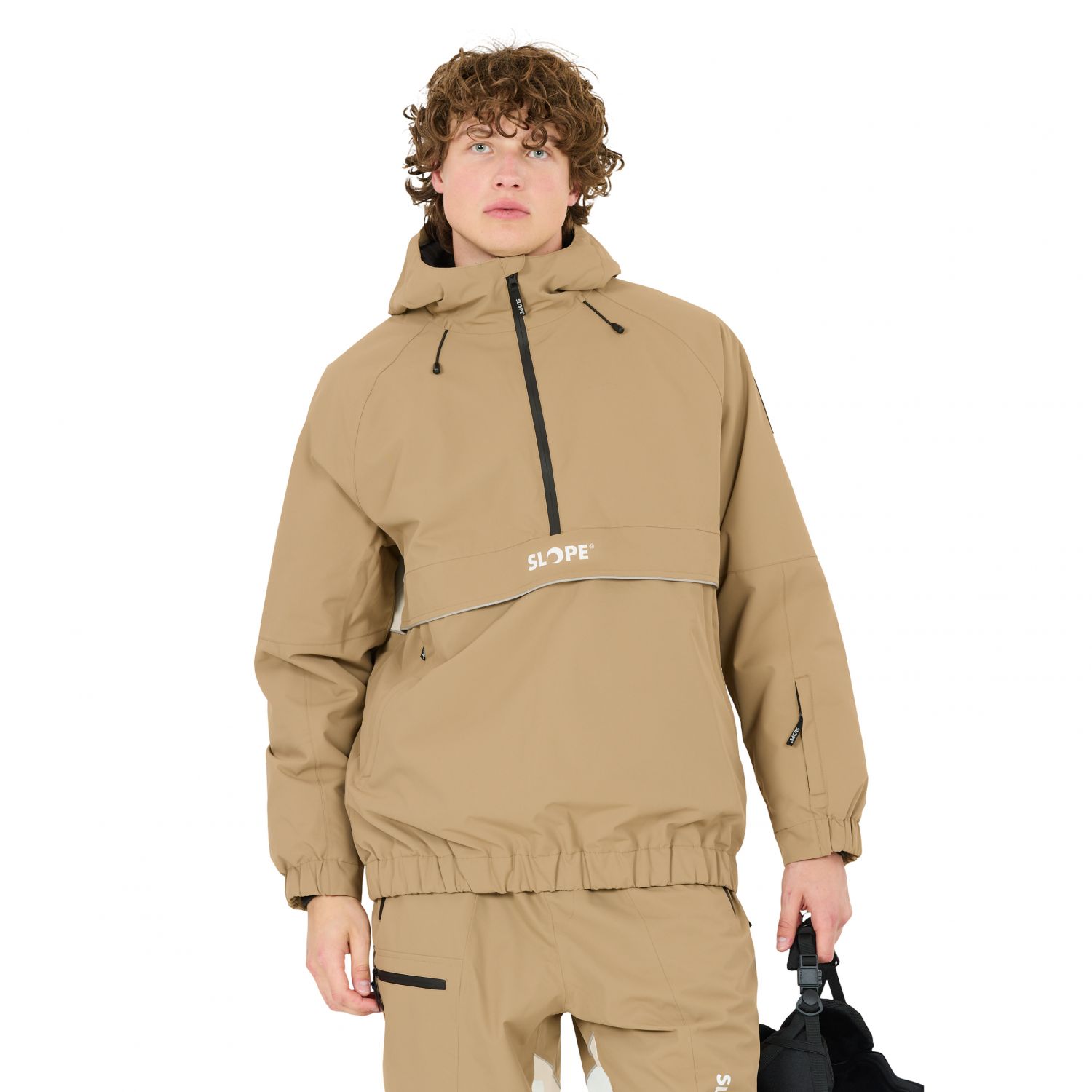 SLOPE Blizz Loose, anorak snowboardowy, m?ski, br?zowy