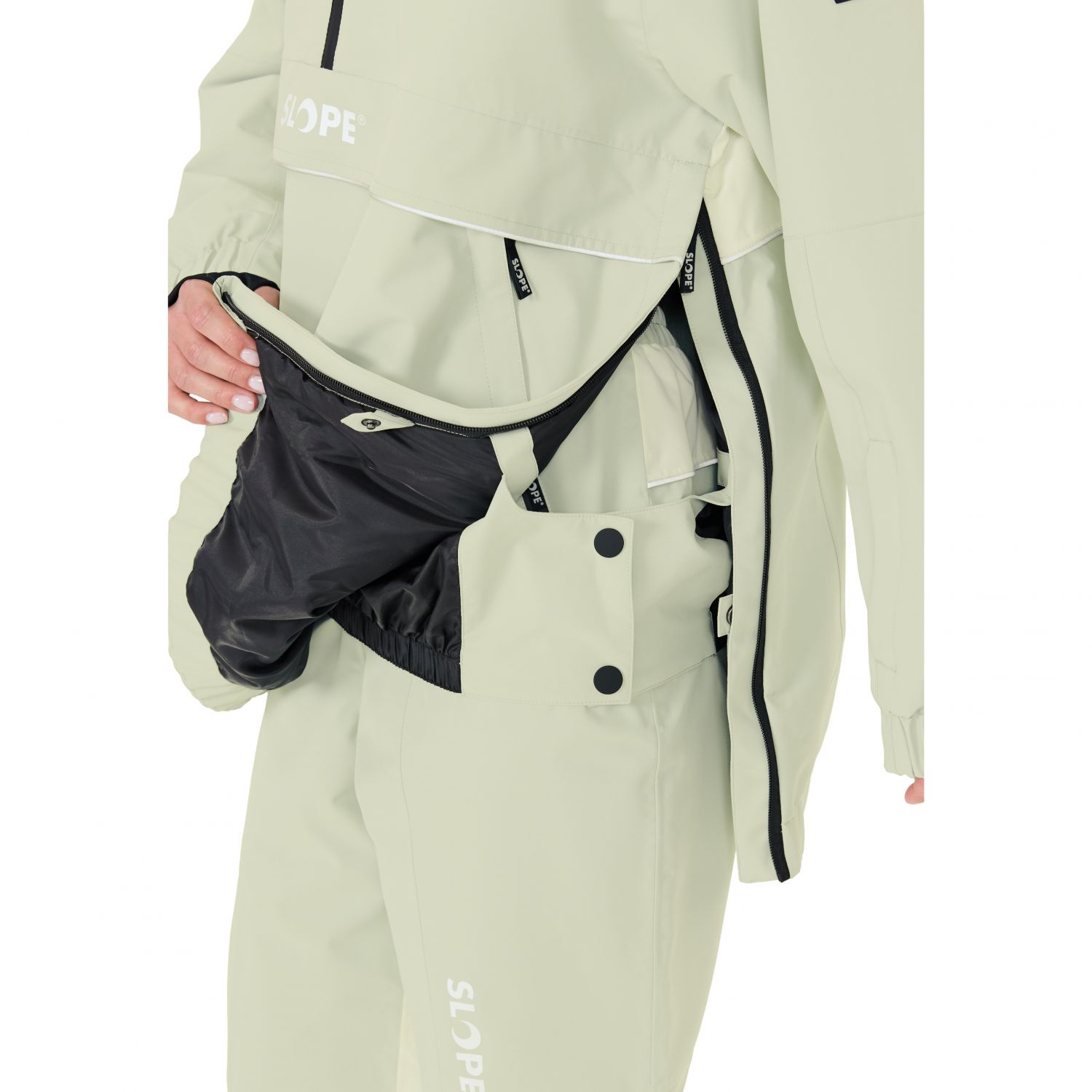 SLOPE Blizz Loose, kurtka snowboardowa anorak, damska, aqua gray