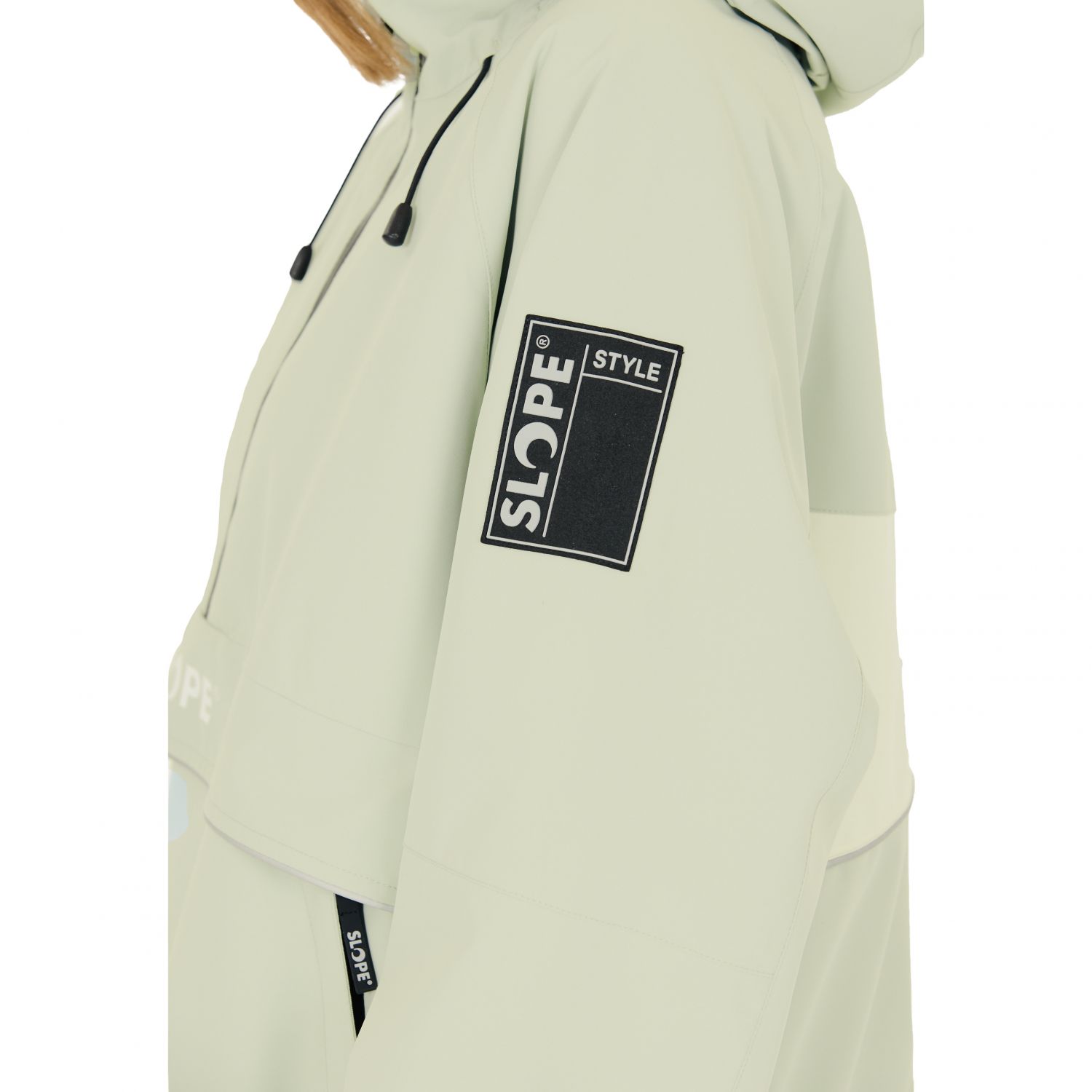 SLOPE Blizz Loose, kurtka snowboardowa anorak, damska, aqua gray